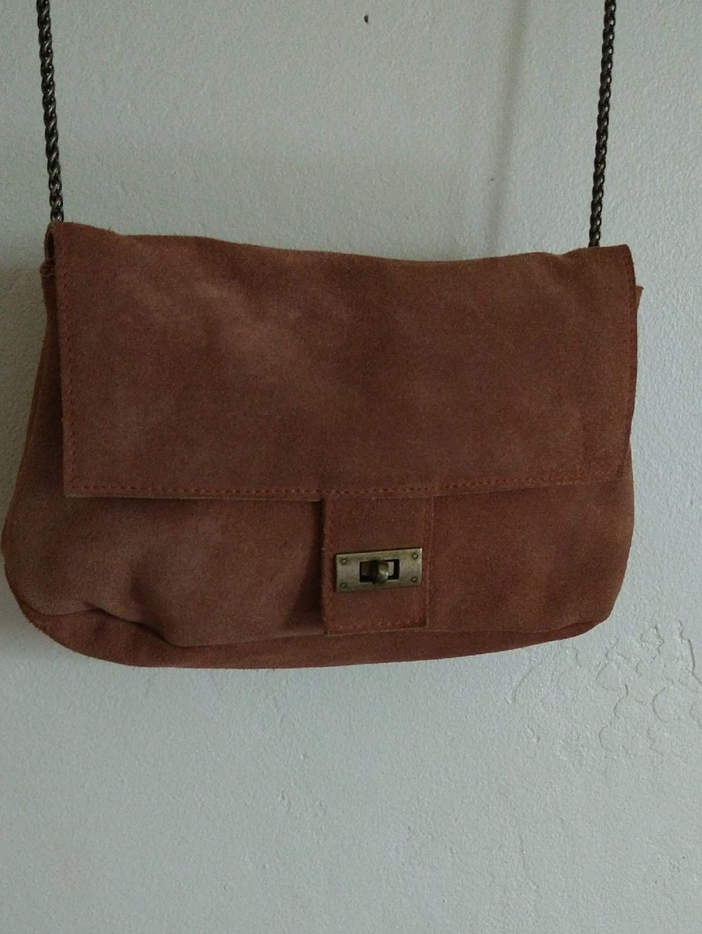 Free People Slouchy Suede Shoulder Bag in Brown Color